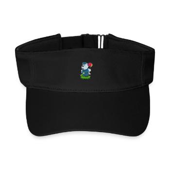 Chien Policier Ballon Police - Visière de sport recyclée - noir - Devant