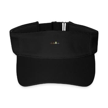Trains ECG palpitations - Recycled Sun Visor Cap - black - Front