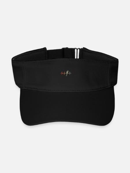Clé à pipe Palpitations cardiaques - Visière de sport recyclée - noir