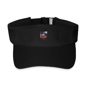 promotrd d’être papa, nouveau papa grossesse - Visière de sport recyclée - noir - Devant