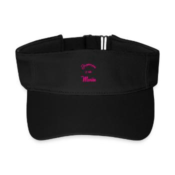 Bachelorette party. WEDDING - Recycled Sun Visor Cap - black - Front