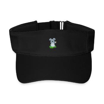 Avion en papier lapin - Visière de sport recyclée - noir - Devant