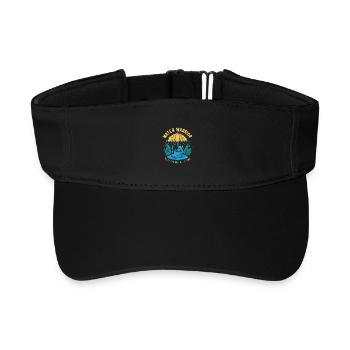Water Warrior Drop Hero - Recycled Sun Visor Cap - black - Front