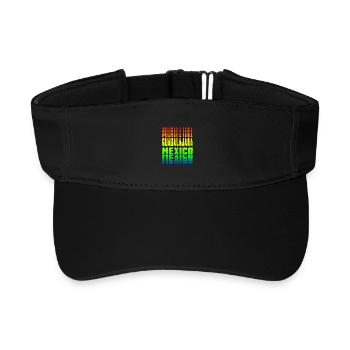 Guadalajara Mexiko Regenbogen Design - Recyceltes Visor Cap - Schwarz - Vorne