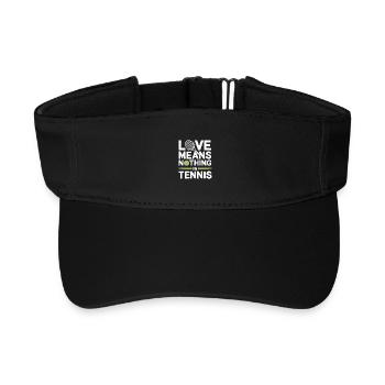 Love Means Tennis - Recycled Sun Visor Cap - black - Front