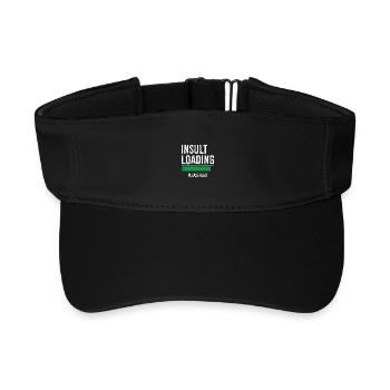 insult loading please wait - Visière de sport recyclée - noir - Devant