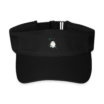 Fröhlicher Geist auf der Schaukel mit Sterne - Recyceltes Visor Cap - Schwarz - Vorne