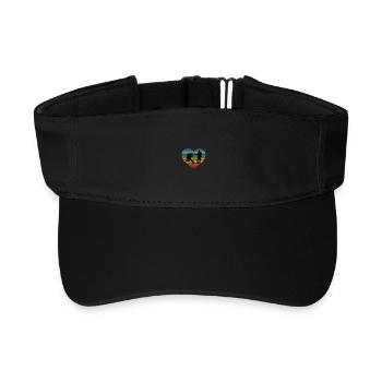 Guitare électrique Basse Coeur Retro Silhouette - Visière de sport recyclée - noir - Devant