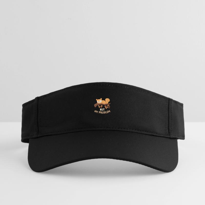 Nut My Problem Squirrel Morning Grouch Gift Recycled Sun Visor Cap