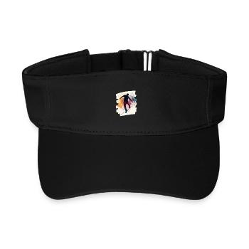 Slackline Slacklining Balance - Recyceltes Visor Cap - Schwarz - Vorne