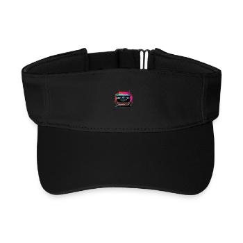 Machine à écrire Retrowave - Visière de sport recyclée - noir - Devant