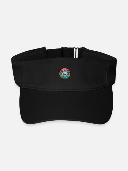Axolotl Animal Design - Visière de sport recyclée - noir