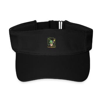 Sommerkaktus – Durstig, aber voller Leben - Recyceltes Visor Cap - Schwarz - Vorne