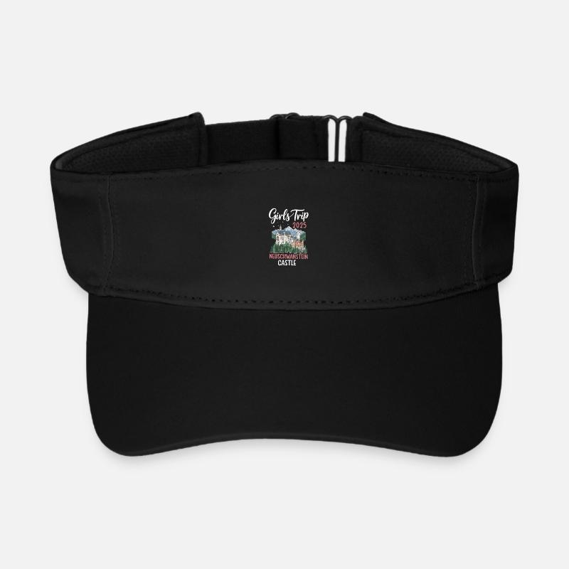 Voyage entre filles 2025 Château de Neuschwanstein - Visière de sport recyclée - noir