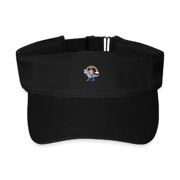 Dummer Mops - Recyceltes Visor Cap - Schwarz - Vorne