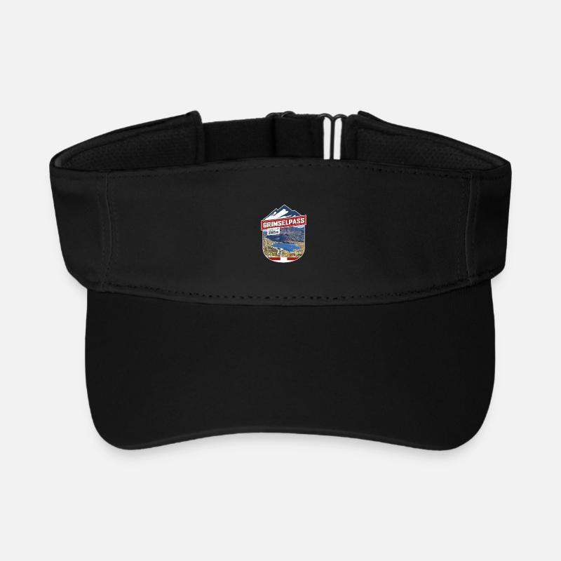 Grimsel Pass | Sticker - Recycled Sun Visor Cap - black