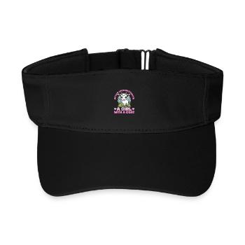 Funny Farm Animal Goat - Recyceltes Visor Cap - Schwarz - Vorne
