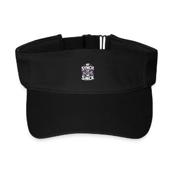 Synchronschwimmen Kunstschwimmen Wassersport - Recyceltes Visor Cap - Schwarz - Vorne