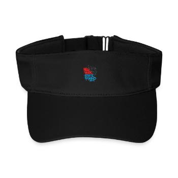 New York State of Mind – Graffiti Street Art Look - Recycled Sun Visor Cap - black - Front