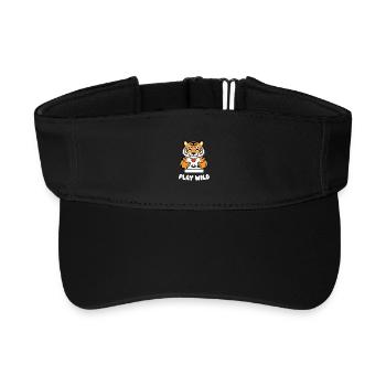 Tiger Arcade Play Wild - Recycled Sun Visor Cap - black - Front