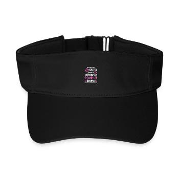 Verrückte Chefin lustiger Chefin Geschenk Spruch - Recyceltes Visor Cap - Schwarz - Vorne