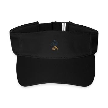 Charles Darwin Geschenk Natürliche - Recyceltes Visor Cap - Schwarz - Vorne