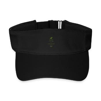 Charles Darwin Geschenk Natürliche - Recyceltes Visor Cap - Schwarz - Vorne