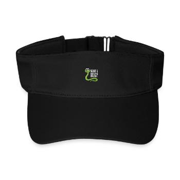 Willst du eine Umarmung? Niedlicher Schlangen-Cartoon - Recyceltes Visor Cap - Schwarz - Vorne