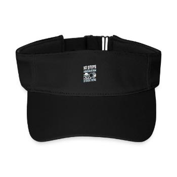 Privatdetektiv-Uniformausweiser-Träger Private - Recyceltes Visor Cap - Schwarz - Vorne