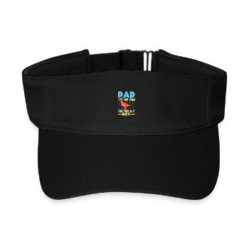 Pachycephalosaurus Papa Geburtstagskind - Recyceltes Visor Cap - Schwarz - Vorne