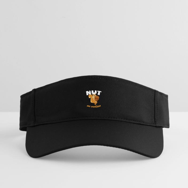 NUT MY PROBLEM Squirrel Recycled Sun Visor Cap
