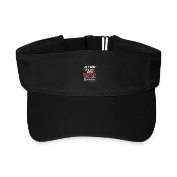 Ich liebe dich lauter als du schnarchende, humorvolle Paar - Recyceltes Visor Cap - Schwarz - Vorne