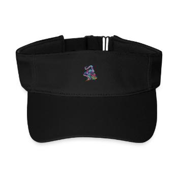 Steam locomotive - Recycled Sun Visor Cap - black - Front