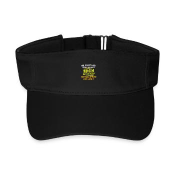 Softball Player Gift - Recycled Sun Visor Cap - black - Front