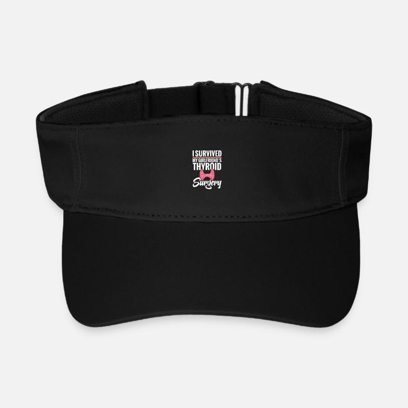 Schilddrüsenentfernung Freundin Schilddrüse - Recyceltes Visor Cap - Schwarz