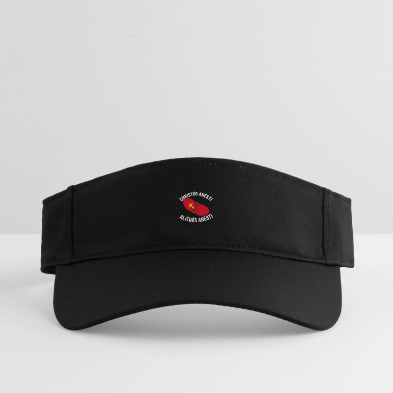 Greek Easter Easter Egg Happy Easter Recycled Sun Visor Cap