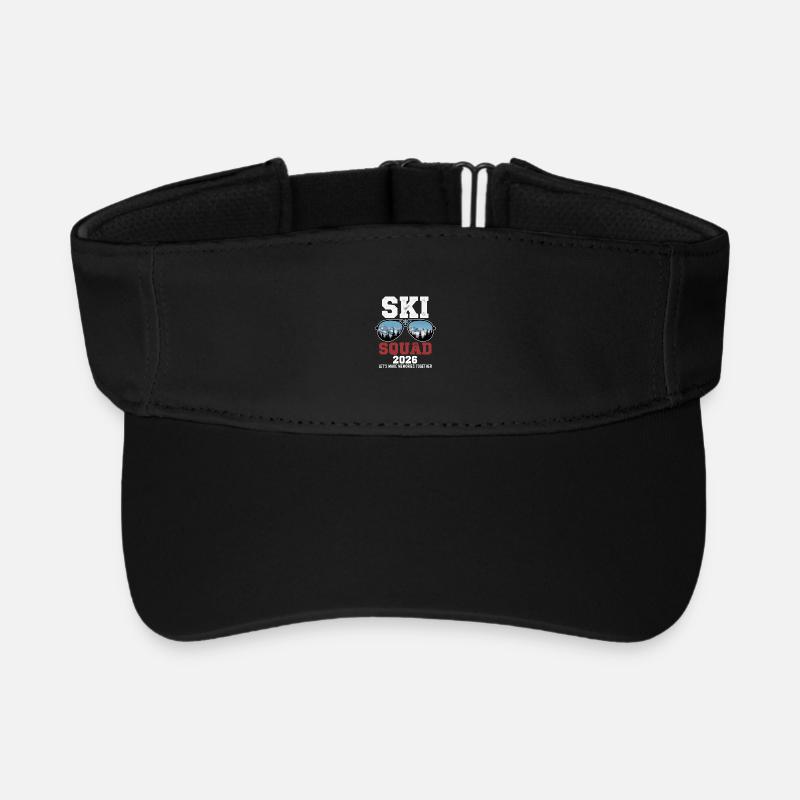 Ski Squad Vacances de ski 2026 - Visière de sport recyclée - noir