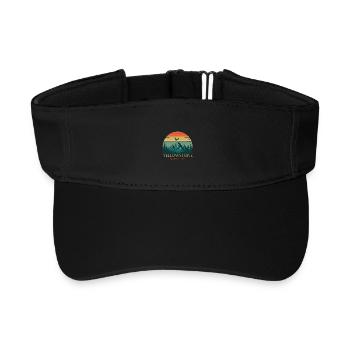 Yellowstone National Park - Recycled Sun Visor Cap - black - Front