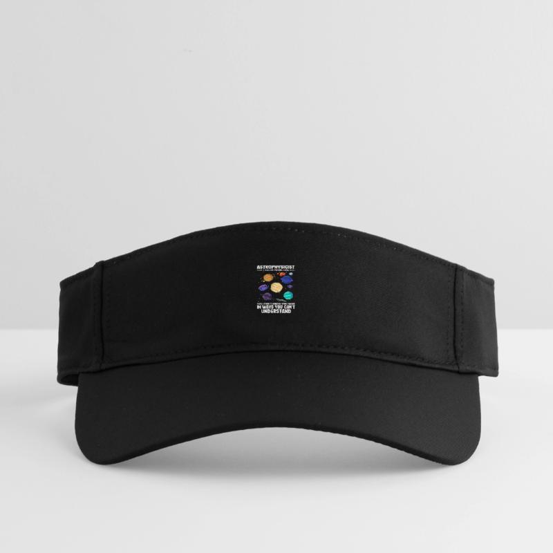 Astrophysicist Problem Solver Funny Saying Recycled Sun Visor Cap