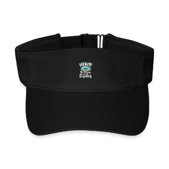 Donut fast food - Recycled Sun Visor Cap - black - Front