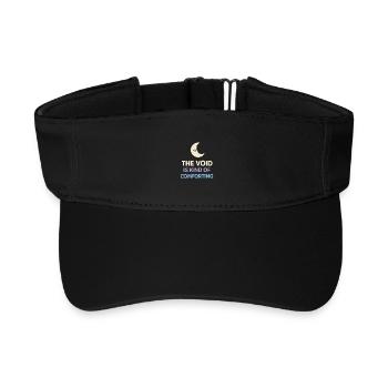 Existential humor, nihilism, humor, - Recycled Sun Visor Cap - black - Front