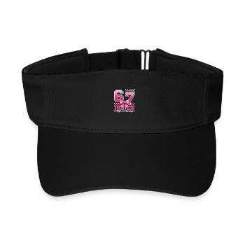 13. Geburtstags-Shirt Lustiges Meme 67 Geburtstag 13 - Recyceltes Visor Cap - Schwarz - Vorne
