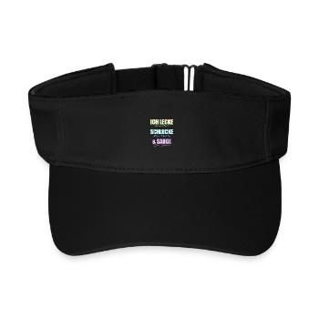 Ich lecke schlucke sauge. - Recyceltes Visor Cap - Schwarz - Vorne