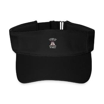 Magische Sprüche Märchenschloss Bücherwurm Magie - Recyceltes Visor Cap - Schwarz - Vorne