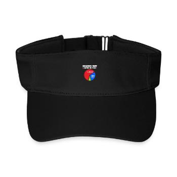 Gründe für Angelliebhaber und Fischer - Recyceltes Visor Cap - Schwarz - Vorne
