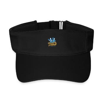 Pickleball angetrieben von Pickleball Die Dynamik von - Recyceltes Visor Cap - Schwarz - Vorne