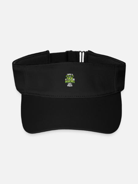 Little more than tax deadlines | Tax Humor - Recycled Sun Visor Cap - black
