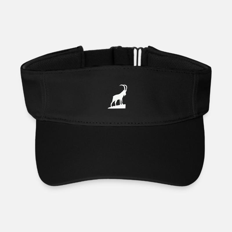 Alpine Bock Silhouette - Visière de sport recyclée - noir