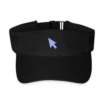 Pointer Mouse Silhouette - Recycled Sun Visor Cap - black - Front