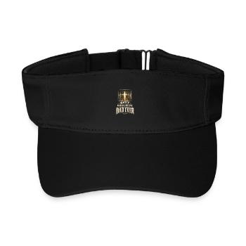 Kaplan Kleriker Pfarrer Best Prison Chaplain Dad - Recyceltes Visor Cap - Schwarz - Vorne